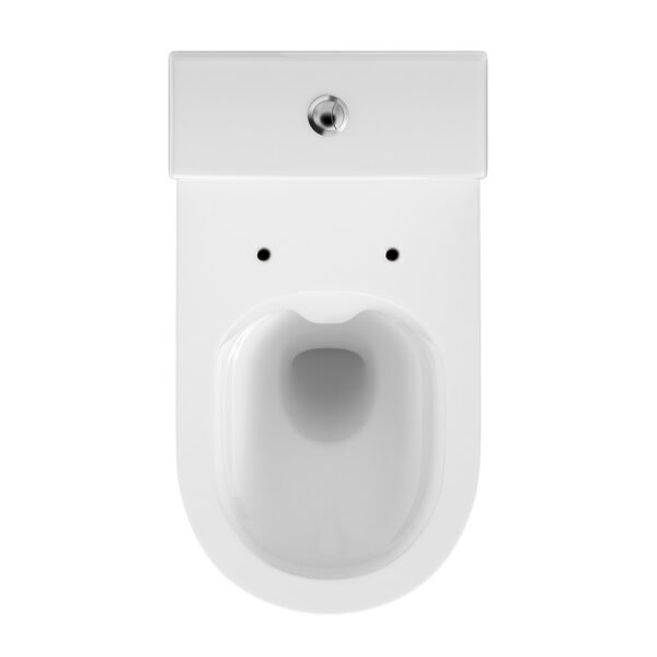 Set vas WC Crea Oval BTW + capac slim inchidere lenta  K114-023 - imagine 3