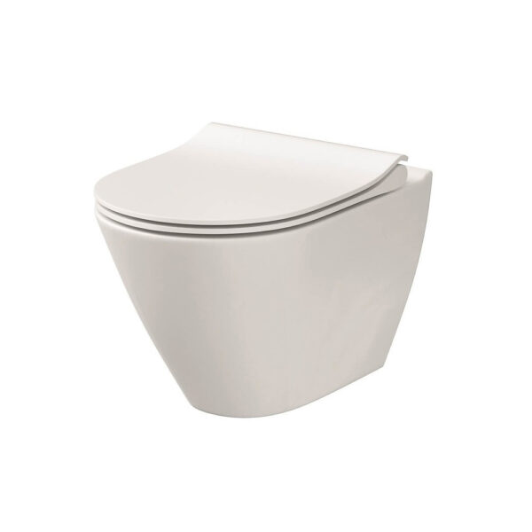Set vas WC suspendat City oval + capac WC slim