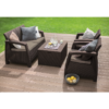 Set mobilier gradina maro Keter Corfu Box - imagine 3