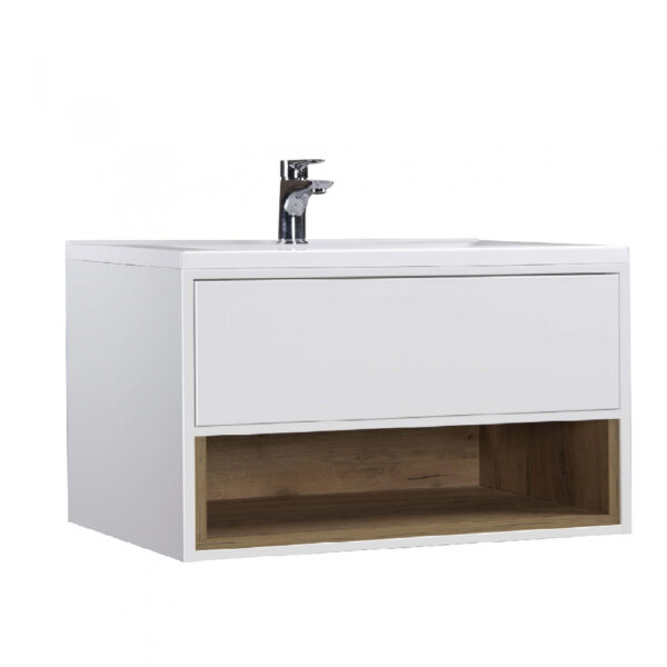 Set mobilier de baie alb 80 cm Bravo
