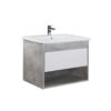 Set mobilier de baie alb / gri 70 cm Premium Oslo Loft