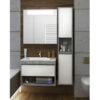 Set mobilier de baie alb / gri 70 cm Premium Oslo Loft - imagine 4