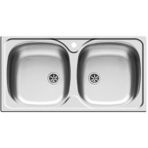 Chiuveta de bucatarie Pyramis Inox E78 2B 78x43,5 cm