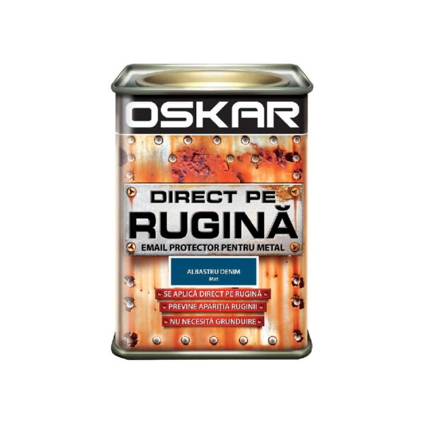 Oskar Direct pe Rugină - albastru denim mat 0,5 L
