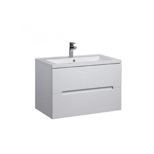Set mobilier de baie alb suspendat 70 cm Octavio