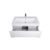 Set mobilier de baie alb suspendat 80 cm Octavio - imagine 3