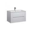 Set mobilier de baie alb suspendat 80 cm Octavio