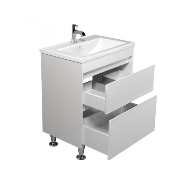 Set mobilier de baie alb 60 cm Prime - imagine 2