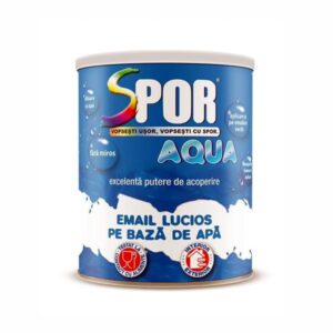 Email lucios pe baza de apa Spor Aqua alb 0,7l