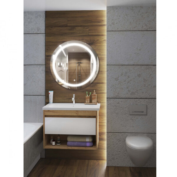Oglinda rotunda de baie Lux Sunny 80x80 S (include taxa verde 8.60 lei) - imagine 2