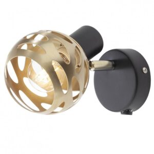 Aplica Torn negru/bronz 1xE14