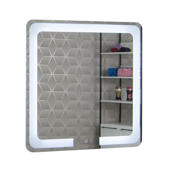Oglinda de baie cu iluminare LED si intrerupator touch 80x80 cm MD1