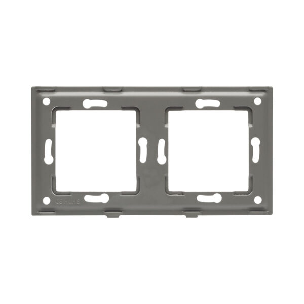 Panou intrerupator touch alb dublu 2T + 2T Sticla Pulsar NS - imagine 2