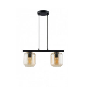 Pendul Gloss 2xE27 black & amber