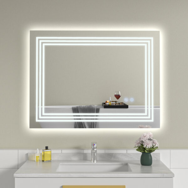Oglinda de baie reversibila cu LED 60x80 NC 021