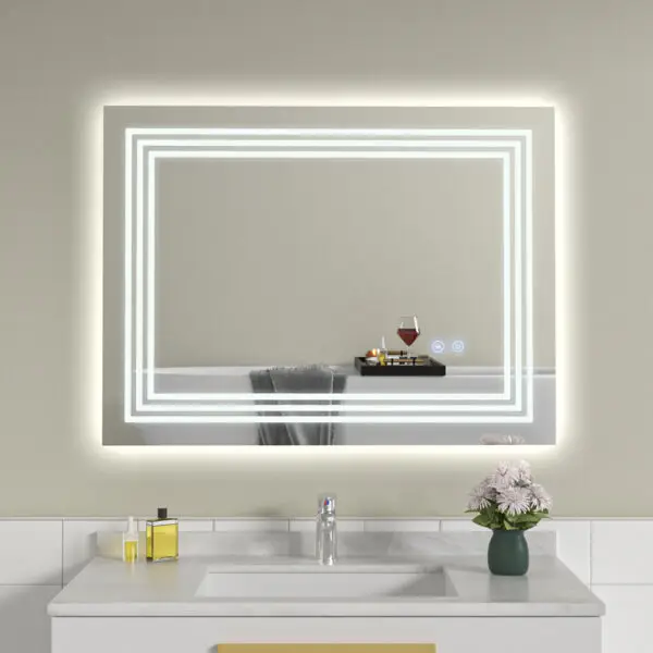 Oglinda de baie reversibila cu LED 60x80 NC 021