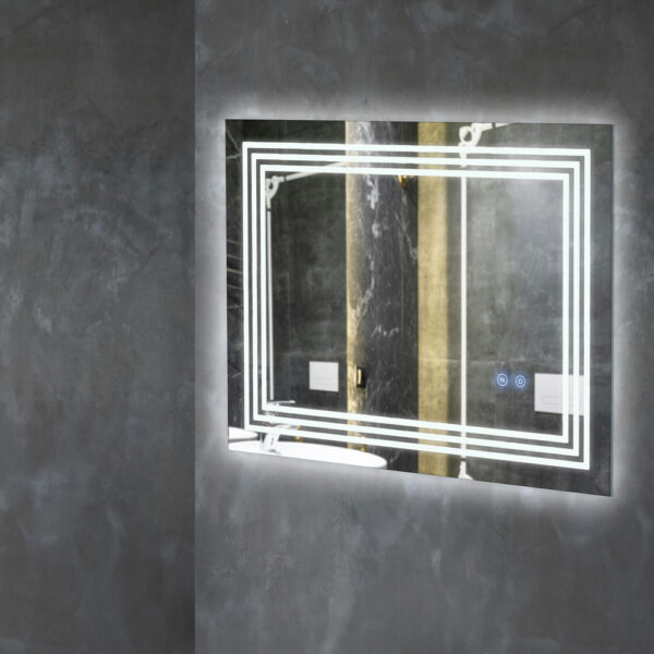 Oglinda de baie reversibila cu LED 60x80 NC 021 - imagine 2