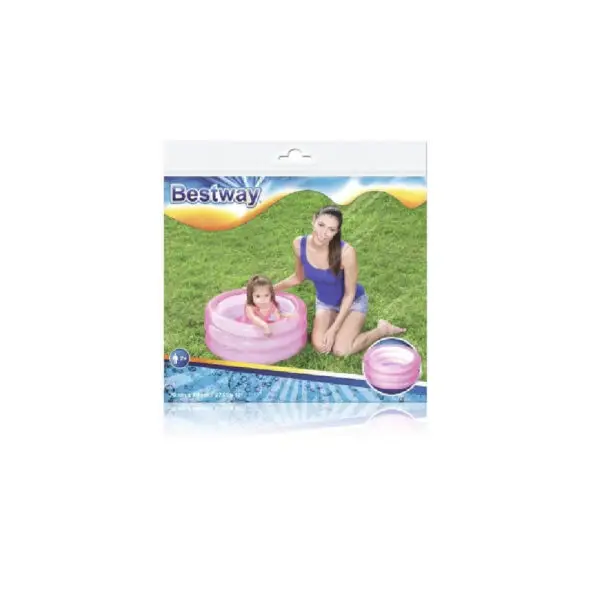 Piscina roz pentru copii Bestway mini 70x30 cm - imagine 2