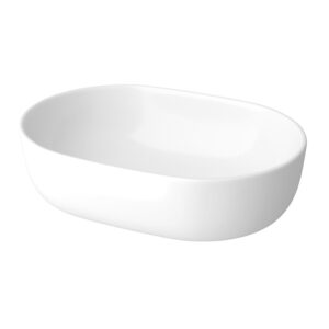 Lavoar pe blat oval alb Moduo K116-049