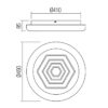 Plafoniera Azuki alb mat LED 132W 3000K-4500K-6500K - imagine 2