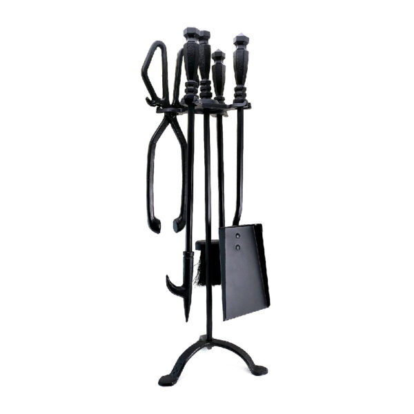 Set accesorii semineu suport cu 4 piese, 60 cm