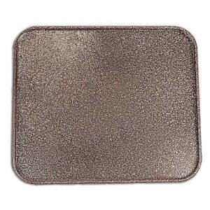 Covoras metalic pentru semineu/aragaz  maro 40x47.5 cm