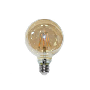 Bec decorativ LED "Cog" auriu E27 6W lumina calda G95