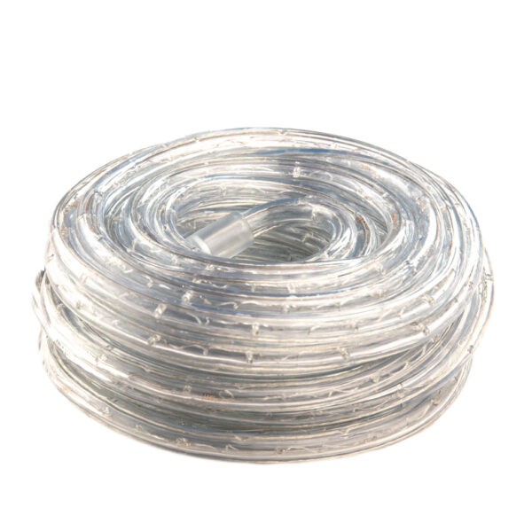 Tub luminos LED 13mm 24LED alb rece FK-TL13-100M-L24-WH