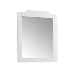 Oglinda de baie seria 601 - 60 cm alb rustic