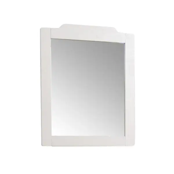 Oglinda de baie seria 601 - 60 cm alb rustic