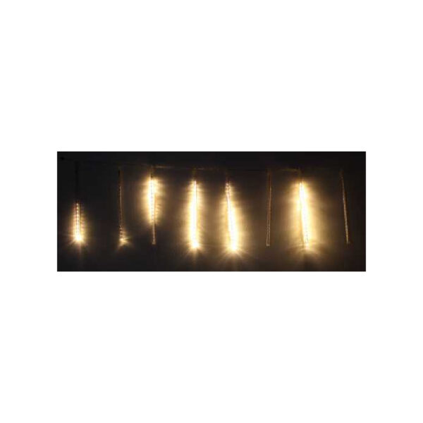 Ghirlanda luminoasa decorativa 8 turturi lumina alba cablu transparent - imagine 2