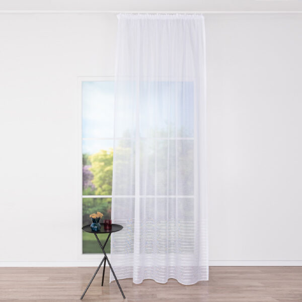 Perdea alba Melange 300 cm - imagine 2