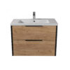 Set mobilier de baie stejar 80 cm Line - imagine 3