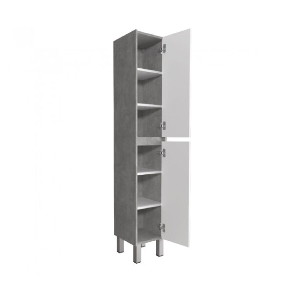 Dulap de baie gri MDF Polo Loft P-33-U - imagine 3