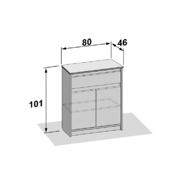 Comoda 80 cm Dresser - imagine 2