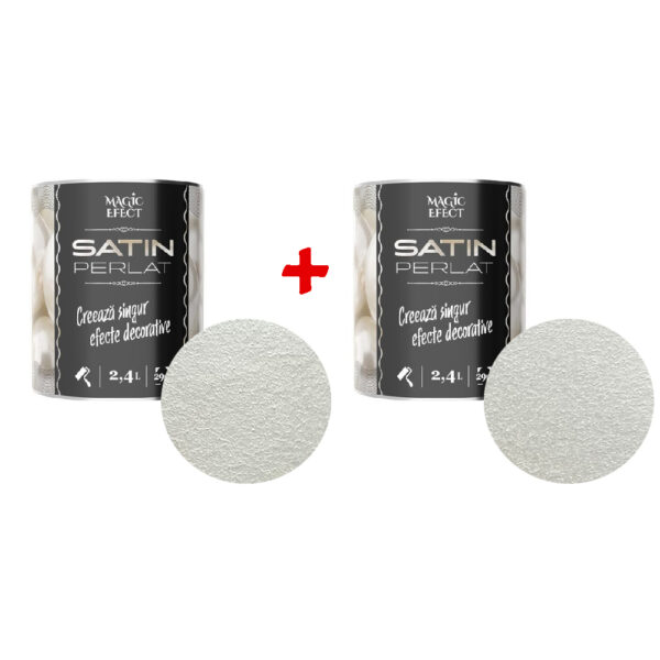 Vopsea decorativa Magic Efect Satin perlat 01 Pearl 2.4 L 1+1 GRATUIT