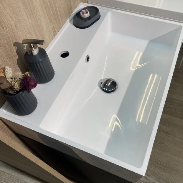 Mobilier de baie 60 cm Lux Otohi MDF + lavoar - imagine 2