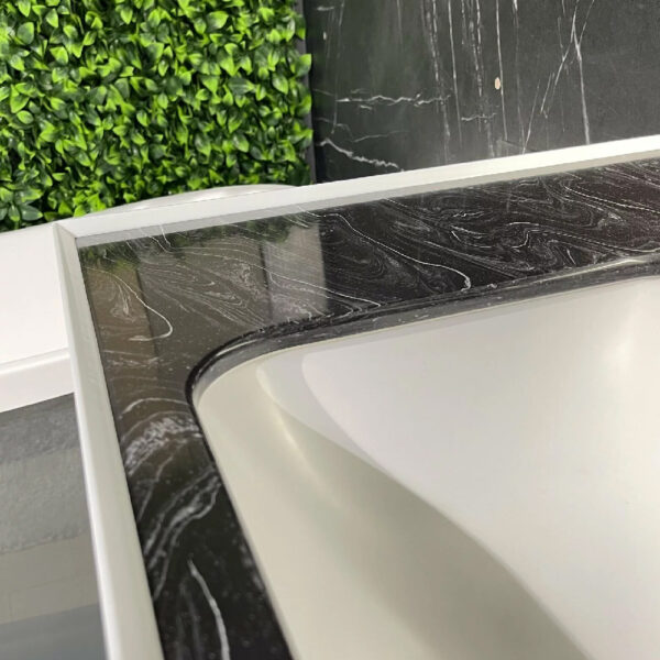 Mobilier de baie gri 125 cm Lux Fieria+ lavoar - imagine 3