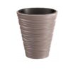 Ghiveci decorativ flori rotund Sand 18/37 L cafeniu