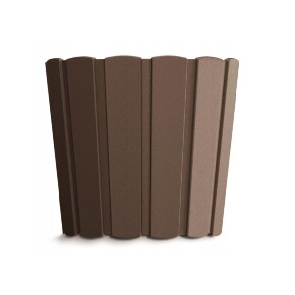 Ghiveci decorativ de flori rotund, maro, 12 L, 28.5x25.6 cm Boardee Basic