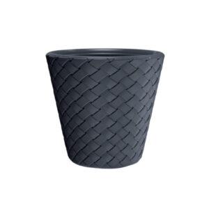 Ghiveci decorativ Matuba antracite rotund 35x32.4 cm