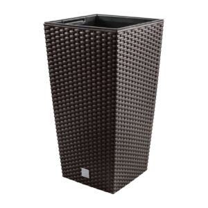 Ghiveci de flori Rato patrat 32.5x32.5x61 cm maro
