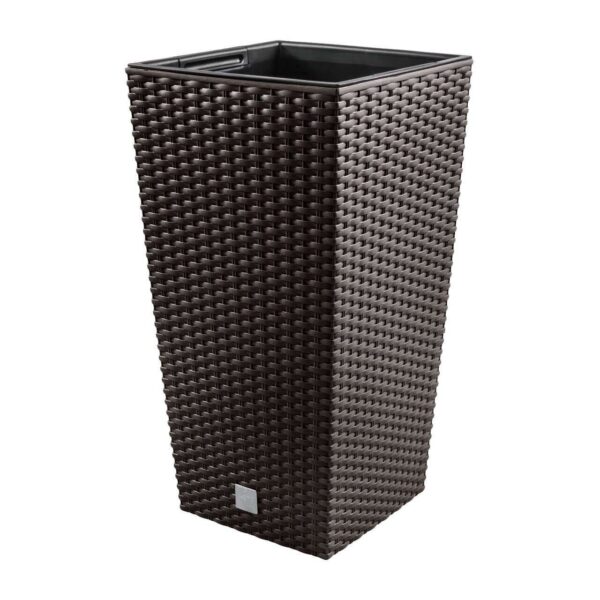 Ghiveci de flori Rato patrat 32.5x32.5x61 cm maro