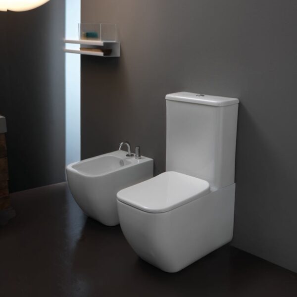 Vas WC monobloc ceramic Brio cu capac WC - imagine 2