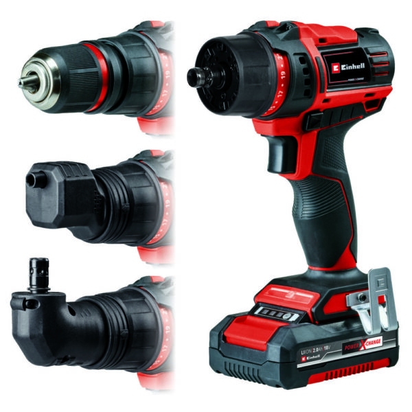 Masina de gaurit/insurubat fara cablu Einhell PXC TE-CD 18/45 3X-Li +22 1x2,0Ah 4513990