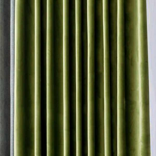 Draperie catifea verde Castellano 280 cm - imagine 3