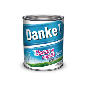 Danke! Email cu uscare rapidă 0.75 L – alb mat