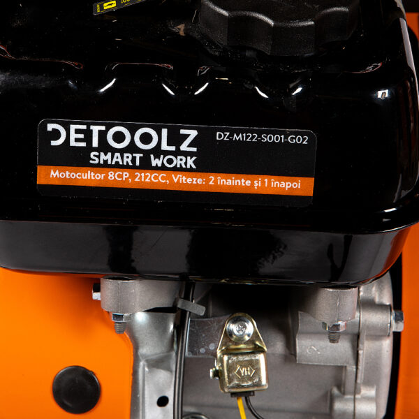 Motocultor 8CP 212CC DZ-M122-S001-G02 viteze: 2 inainte +1 inapoi - imagine 4