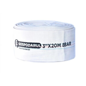 Furtun pompieri - pvc panzat, 3'', ø 75mm, 8 bar - tip b - 20m