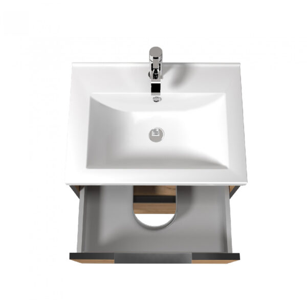 Mobilier de baie stejar Line Craft 60 cm - imagine 4